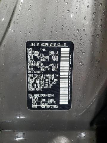 Photo 14 from auction – 2015 NISSAN QUEST S with VIN JN8AE2KP6F9133754