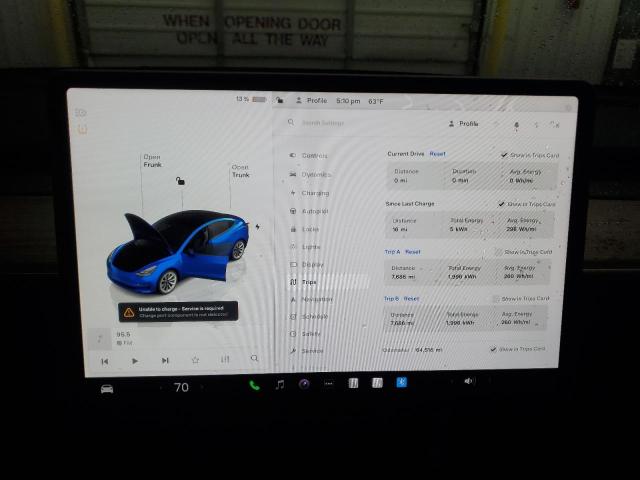 Photo 9 from auction – 2022 TESLA MODEL 3 with VIN 5YJ3E1EA5NF369189