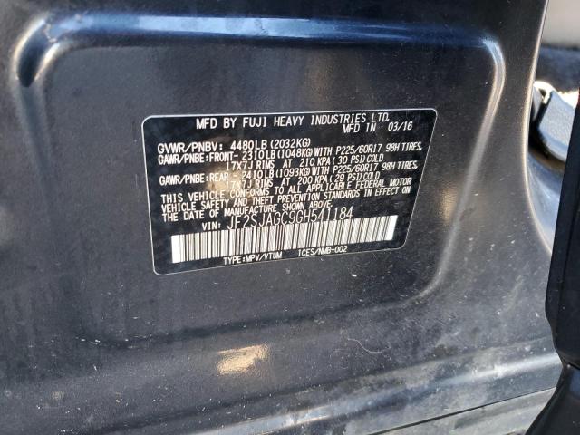 Photo 14 from auction – 2016 SUBARU FORESTER 2 with VIN JF2SJAGC9GH541184