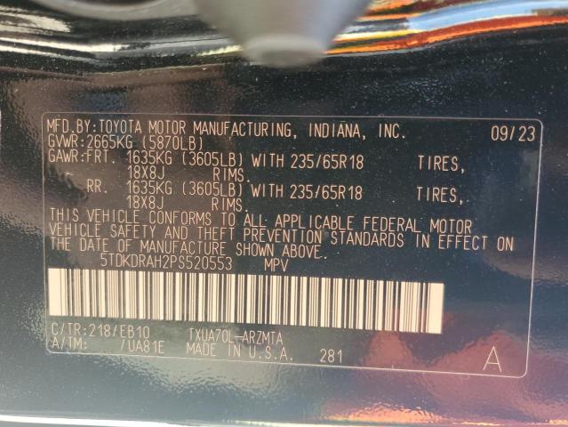 Photo 14 from auction – 2023 TOYOTA HIGHLANDER with VIN 5TDKDRAH2PS520553
