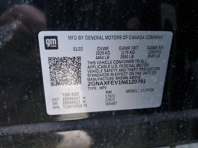 Photo 14 from auction – 2022 CHEVROLET EQUINOX LS with VIN 2GNAXFEV1N6120791