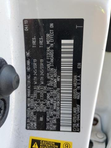 Photo 14 from auction – 2019 TOYOTA HIGHLANDER with VIN 5TDDZRFH9KS989778