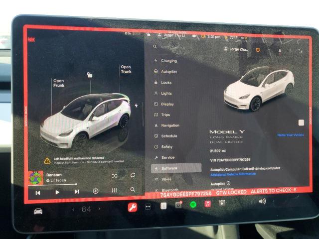 Photo 9 from auction – 2023 TESLA MODEL Y with VIN 7SAYGDEE5PF797256