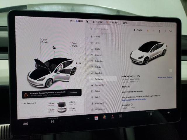 Photo 9 from auction – 2021 TESLA MODEL 3 with VIN 5YJ3E1EB1MF056826