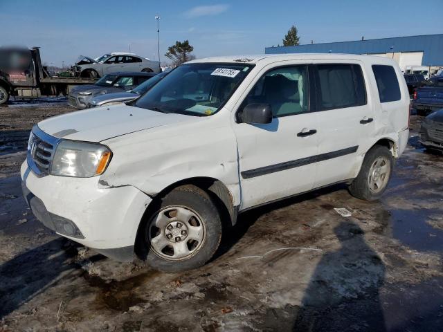 HONDA PILOT LX 2014 with VIN 5FNYF4H28EB022142 - Photo from auction