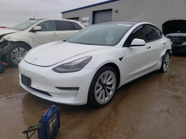 TESLA MODEL 3 2022 with VIN 5YJ3E1EB7NF128002 - Photo from auction