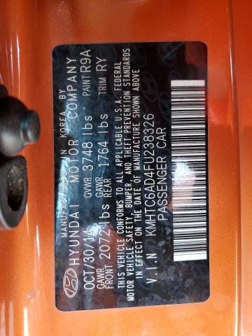 Photo 14 from auction – 2015 HYUNDAI VELOSTER with VIN KMHTC6AD4FU238326