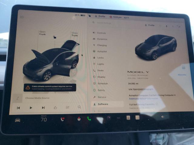 Photo 9 from auction – 2023 TESLA MODEL Y with VIN 7SAYGDEE3PF851671