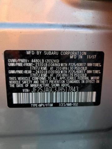 Photo 14 from auction – 2018 SUBARU FORESTER 2 with VIN JF2SJAGC3JH517843