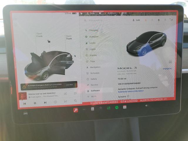 Photo 9 from auction – 2021 TESLA MODEL 3 with VIN 5YJ3E1EB4MF048980