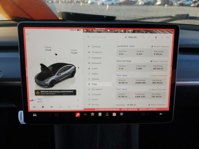 Photo 9 from auction – 2023 TESLA MODEL 3 with VIN 5YJ3E1EC0PF636632