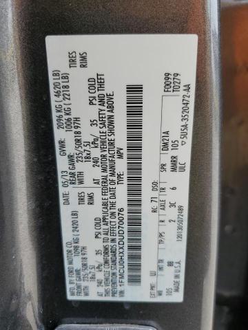 Photo 14 from auction – 2013 FORD ESCAPE SEL with VIN 1FMCU0HXXDUD70076