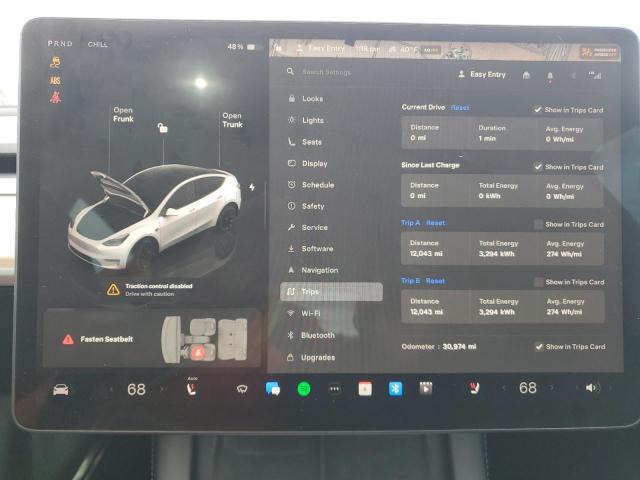 Photo 9 from auction – 2022 TESLA MODEL Y with VIN 7SAYGDEE0NF480773