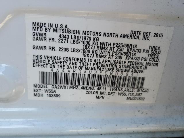Photo 14 from auction – 2015 MITSUBISHI OUTLANDER with VIN 4A4AR3AU2FE058841