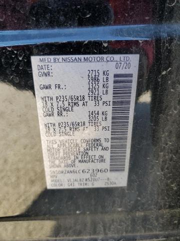 Photo 14 from auction – 2020 NISSAN PATHFINDER with VIN 5N1DR2AN6LC623960
