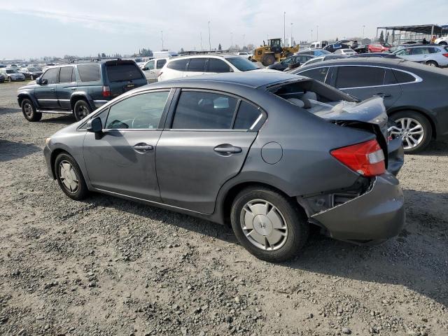 Photo 2 from auction – 2012 HONDA CIVIC HF with VIN 2HGFB2F67CH557338