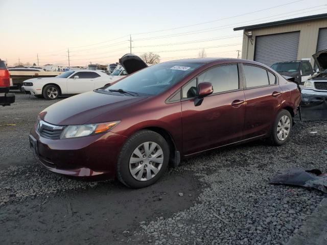 HONDA CIVIC LX 2012 with VIN 19XFB2F59CE362357 - Photo from auction