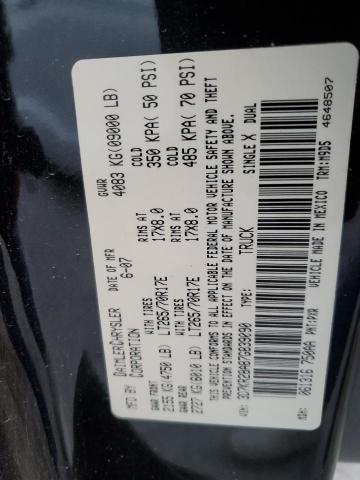Photo 12 from auction – 2007 DODGE RAM 2500 S with VIN 3D7KR28A87G839090