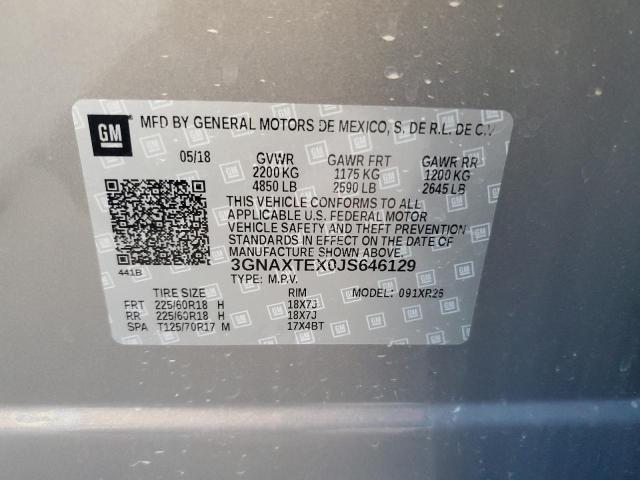 Photo 14 from auction – 2018 CHEVROLET EQUINOX LT with VIN 3GNAXTEX0JS646129