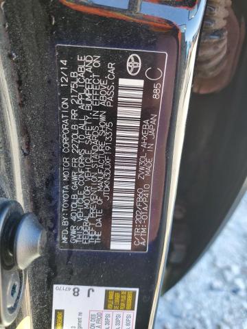 Photo 14 from auction – 2015 TOYOTA PRIUS with VIN JTDKN3DUXF1913375