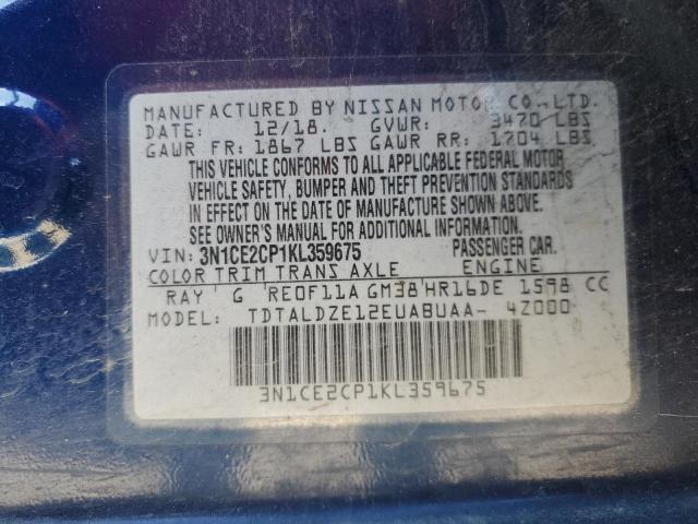 Photo 14 from auction – 2019 NISSAN VERSA NOTE with VIN 3N1CE2CP1KL359675