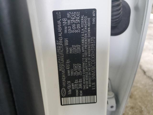 Photo 14 from auction – 2024 HYUNDAI TUCSON SEL with VIN 5NMJBCDEXRH398370