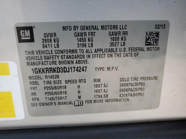 Photo 14 from auction – 2013 GMC ACADIA SLT with VIN 1GKKRRKD3DJ174247
