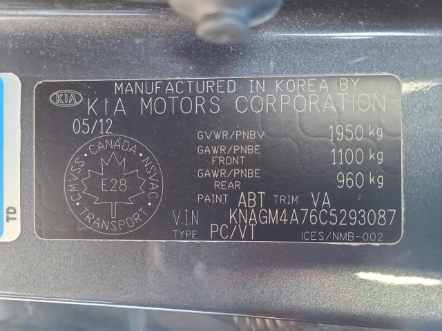 Photo 10 from auction – 2012 KIA OPTIMA LX with VIN KNAGM4A76C5293087