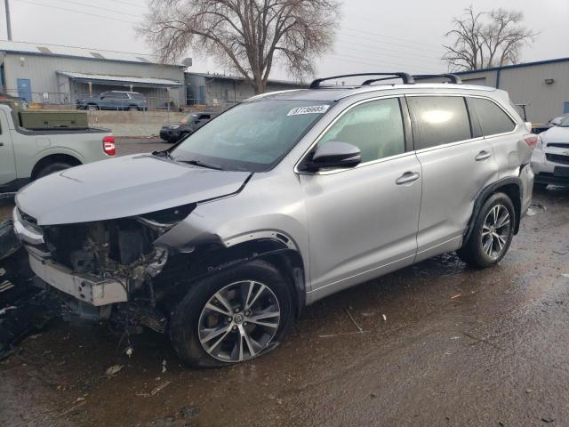 TOYOTA HIGHLANDER 2016 with VIN 5TDJKRFH1GS342502 - Photo from auction