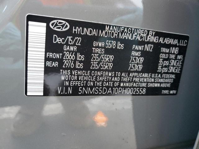 Photo 14 from auction – 2023 HYUNDAI SANTA FE L with VIN 5NMS5DA10PH002558