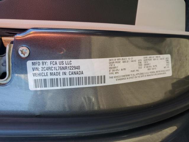Photo 14 from auction – 2022 CHRYSLER PACIFICA H with VIN 2C4RC1L76NR122940