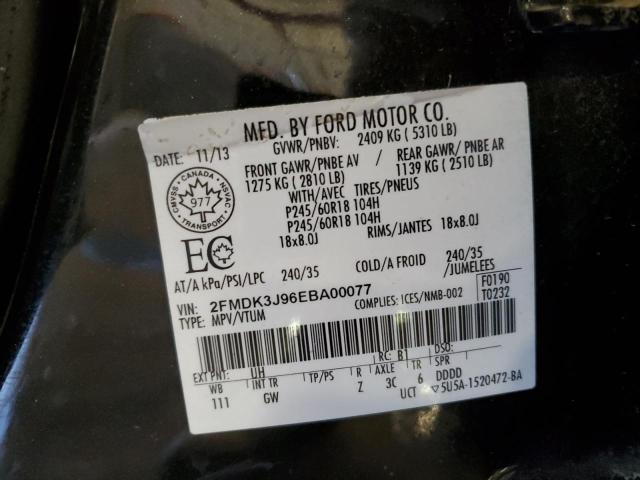 Photo 14 from auction – 2014 FORD EDGE SEL with VIN 2FMDK3J96EBA00077