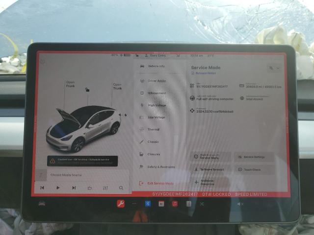Photo 9 from auction – 2021 TESLA MODEL Y with VIN 5YJYGDEE1MF262417