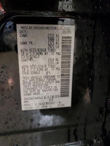 Photo 14 from auction – 2020 NISSAN PATHFINDER with VIN 5N1DR2AN4LC632639