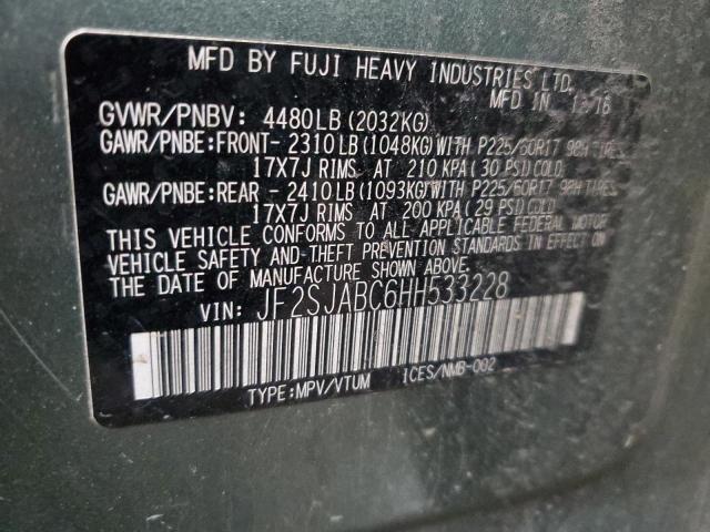 Photo 14 from auction – 2017 SUBARU FORESTER 2 with VIN JF2SJABC6HH533228