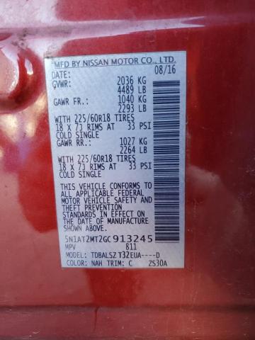 Photo 14 from auction – 2016 NISSAN ROGUE S with VIN 5N1AT2MT2GC913245
