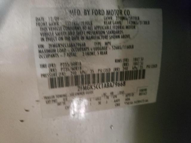 Photo 14 from auction – 2010 FORD FLEX SEL with VIN 2FMGK5CC1ABA79668