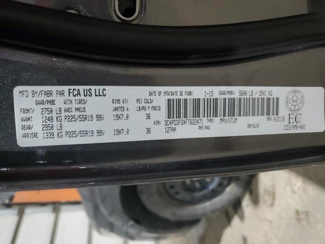Photo 14 from auction – 2015 DODGE JOURNEY R/ with VIN 3C4PDDFGXFT622471