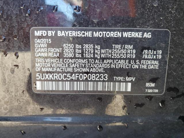 Photo 14 from auction – 2015 BMW X5 XDRIVE3 with VIN 5UXKR0C54F0P08233