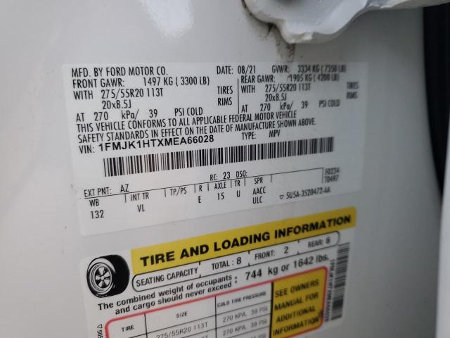 Photo 14 from auction – 2021 FORD EXPEDITION with VIN 1FMJK1HTXMEA66028