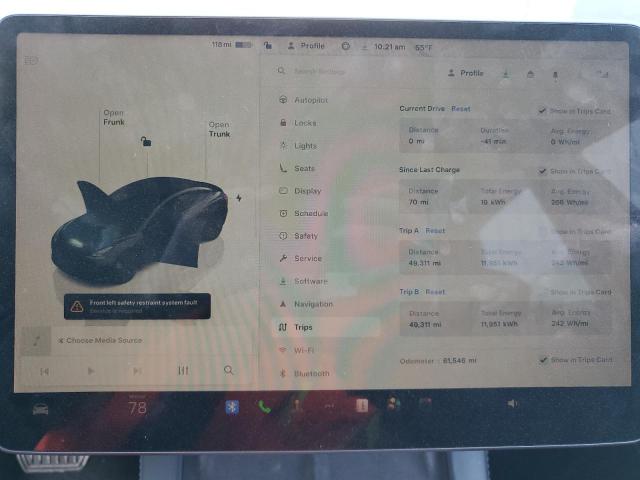 Photo 9 from auction – 2022 TESLA MODEL 3 with VIN 5YJ3E1EAXNF370855