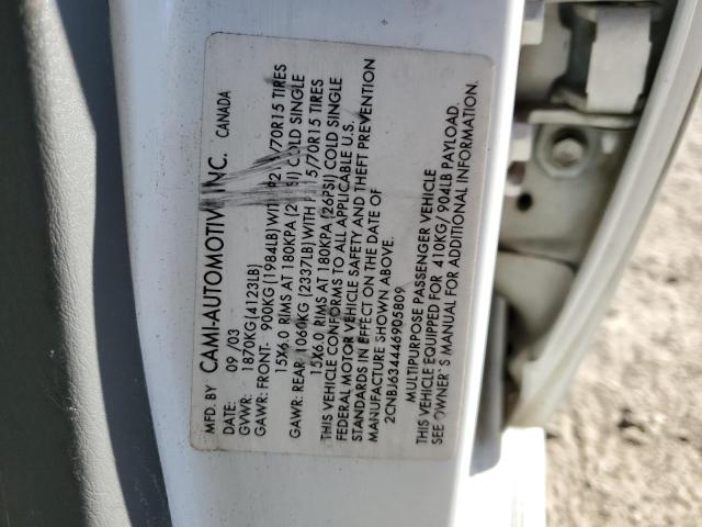 Photo 14 from auction – 2004 CHEVROLET TRACKER LT with VIN 2CNBJ634446905809