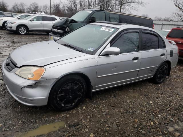HONDA CIVIC EX 2001 with VIN 2HGES26741H517784 - Photo from auction
