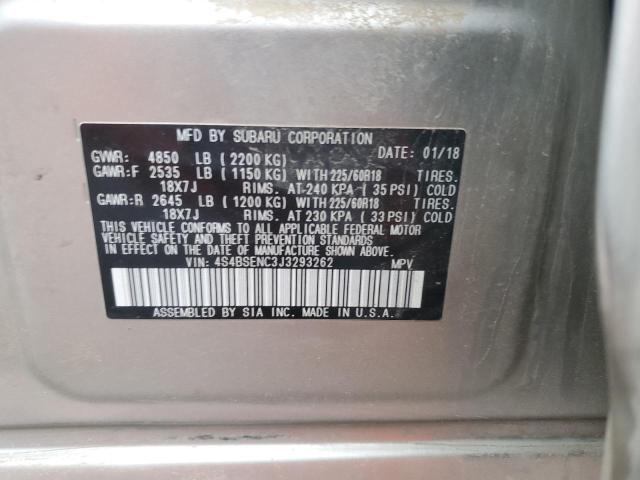 Photo 14 from auction – 2018 SUBARU OUTBACK 3. with VIN 4S4BSENC3J3293262