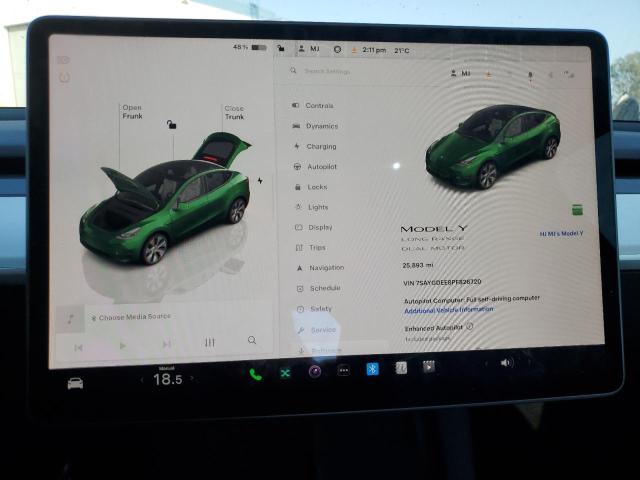 Photo 9 from auction – 2023 TESLA MODEL Y with VIN 7SAYGDEE8PF826720