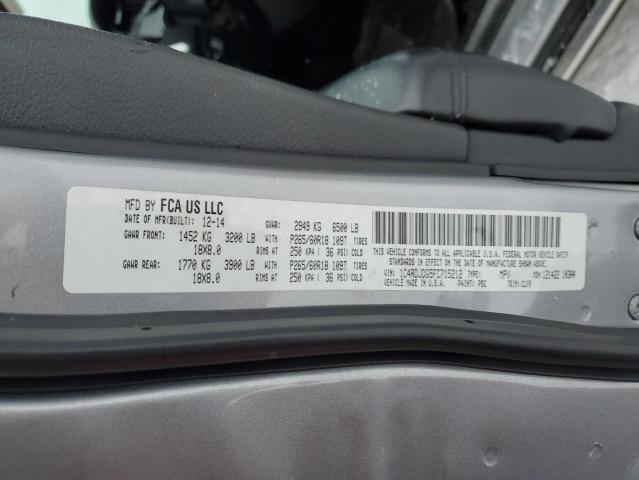 Photo 14 from auction – 2015 DODGE DURANGO LI with VIN 1C4RDJDG5FC715212