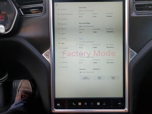 Photo 9 from auction – 2015 TESLA MODEL S 60 with VIN 5YJSA1S11FFP75791