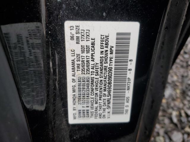 Photo 14 from auction – 2013 HONDA ODYSSEY EX with VIN 5FNRL5H69DB090390