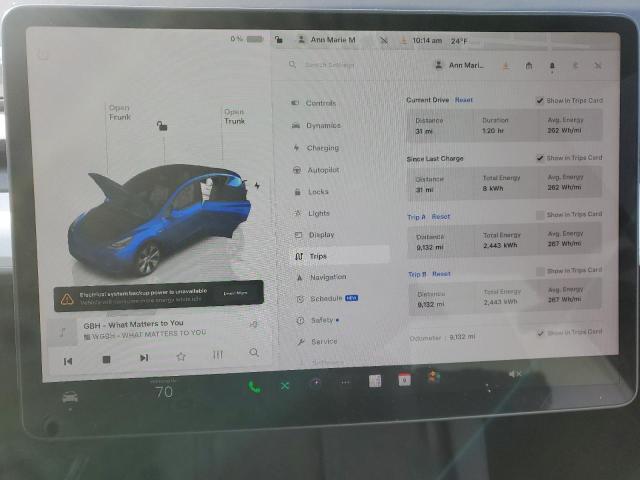 Photo 9 from auction – 2024 TESLA MODEL Y with VIN 7SAYGDEE2RA217445