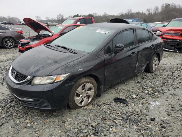 HONDA CIVIC LX 2013 with VIN 19XFB2F58DE069597 - Photo from auction